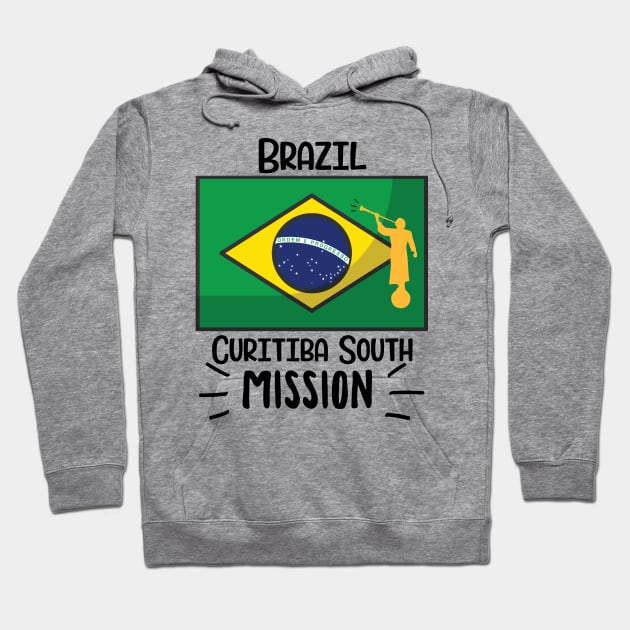 Brazil Curitiba South Mormon LDS Mission Missionary Gift Idea Hoodie by TruckerJunk